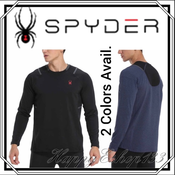 Spyder Shirts Spyder Active Mens Long Sleeve T Shirt Black Poshmark